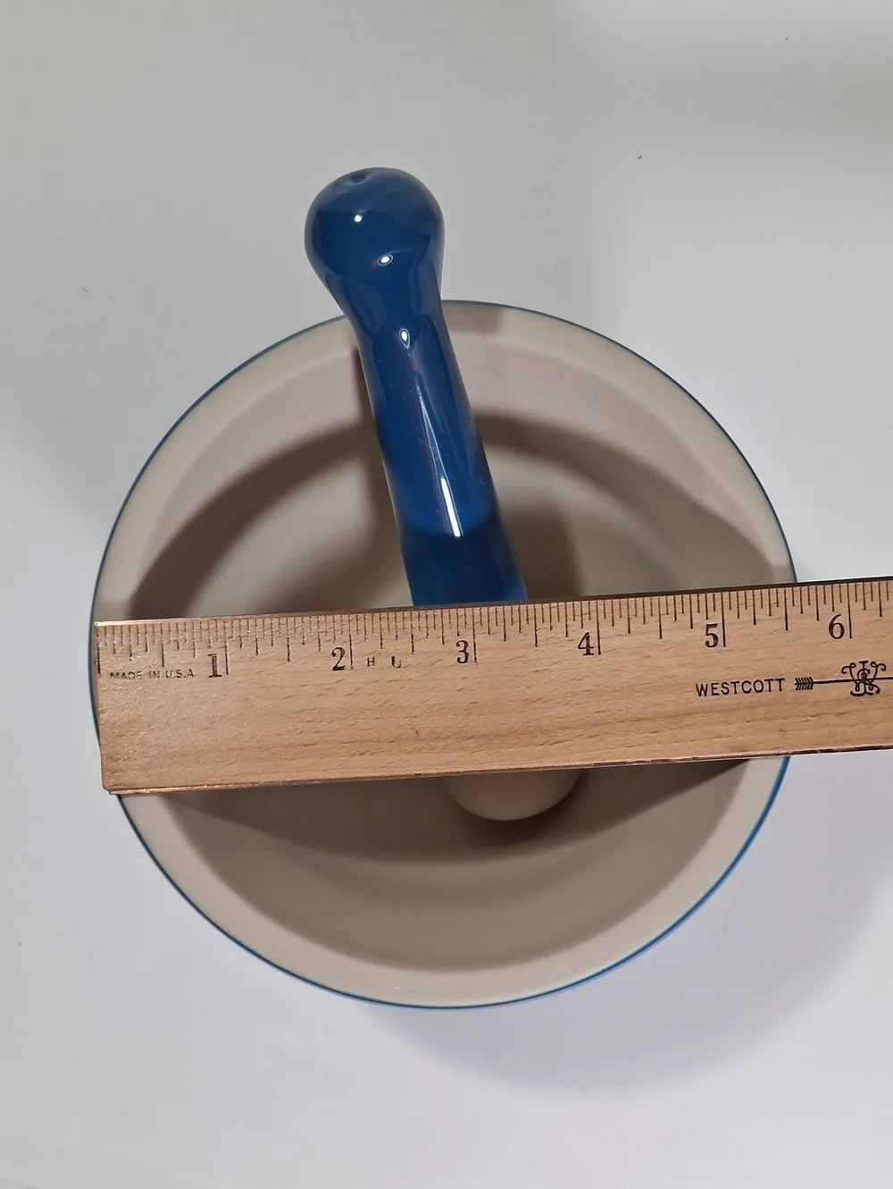 Le Creuset Blue Stoneware Mortar & Pestle